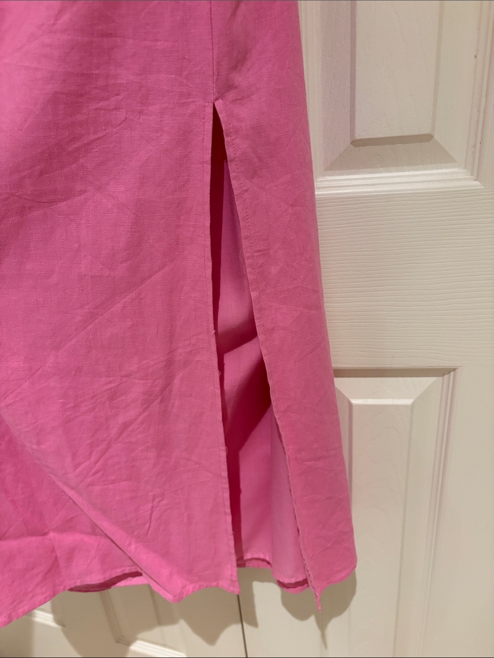Gianni Bini Pink Square-Neck Puff-Sleeve Midi Dress - Picture 5 of 5